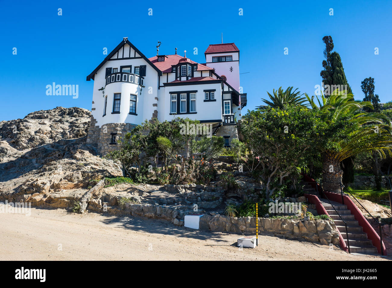 Koloniale Goerke Haus, Lüderitz, Namibia, Afrika Stockfoto