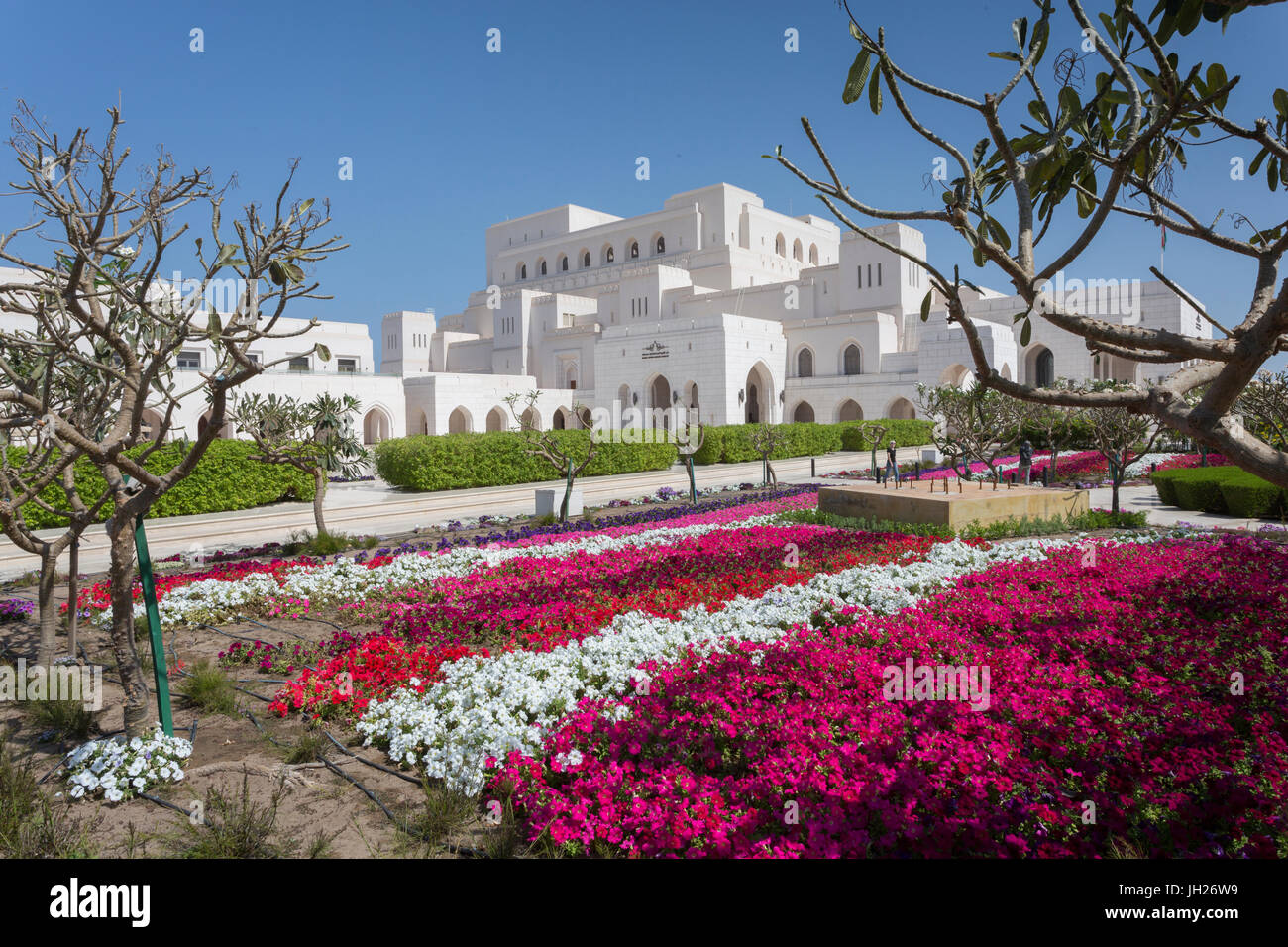 Außenansicht des Opernhaus Muscat, Maskat, Oman, Naher Osten Stockfoto