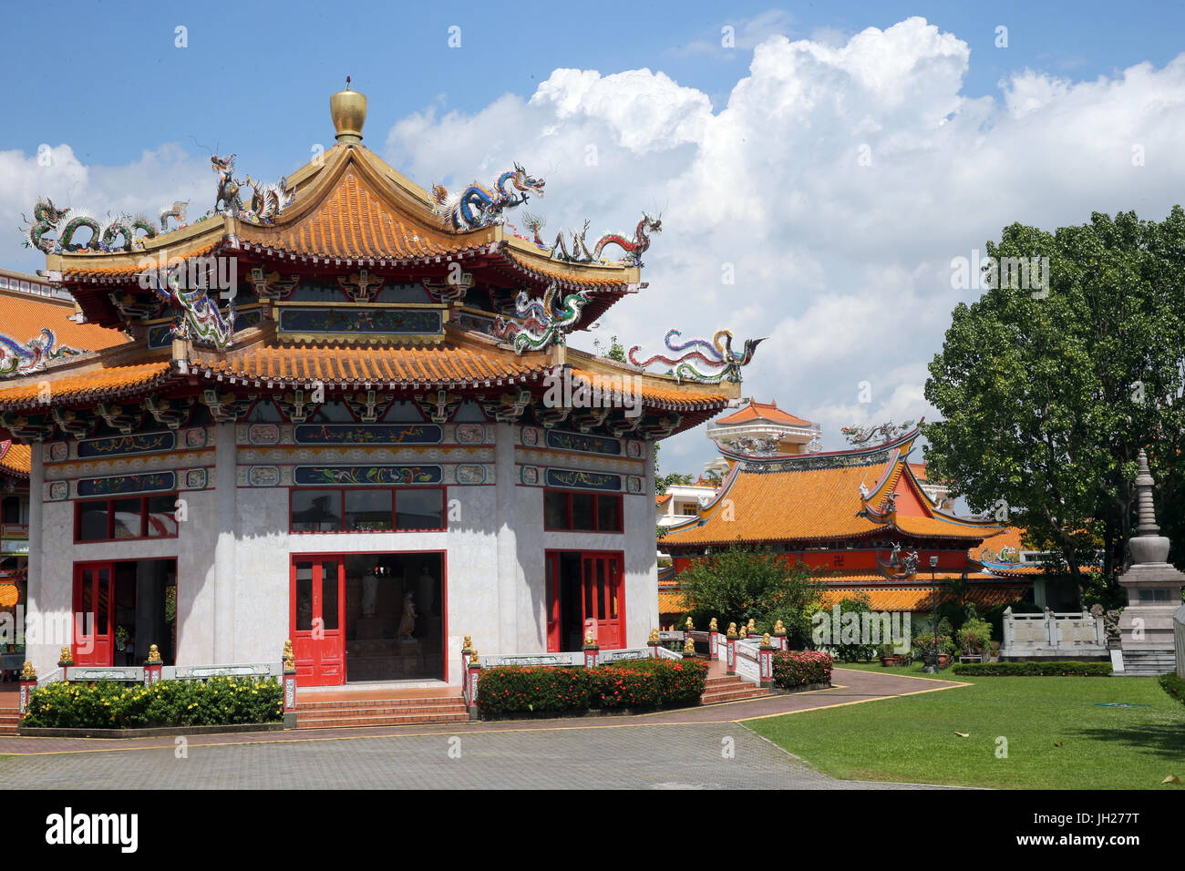 Kong Meng San Phor Kark siehe Kloster. Hall von Amrita geboten.  Singapur. Stockfoto