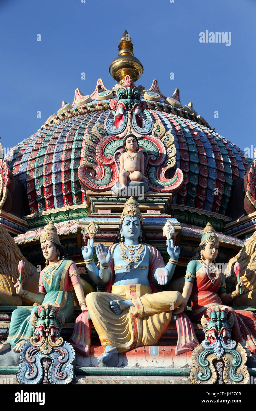 Sri Mariamman Hindu-Tempel. Herrn Khrisna. Singapur. Stockfoto Sri Mariamman Hindu-Tempel. Herrn Khrisna. Singapur. Stockfoto