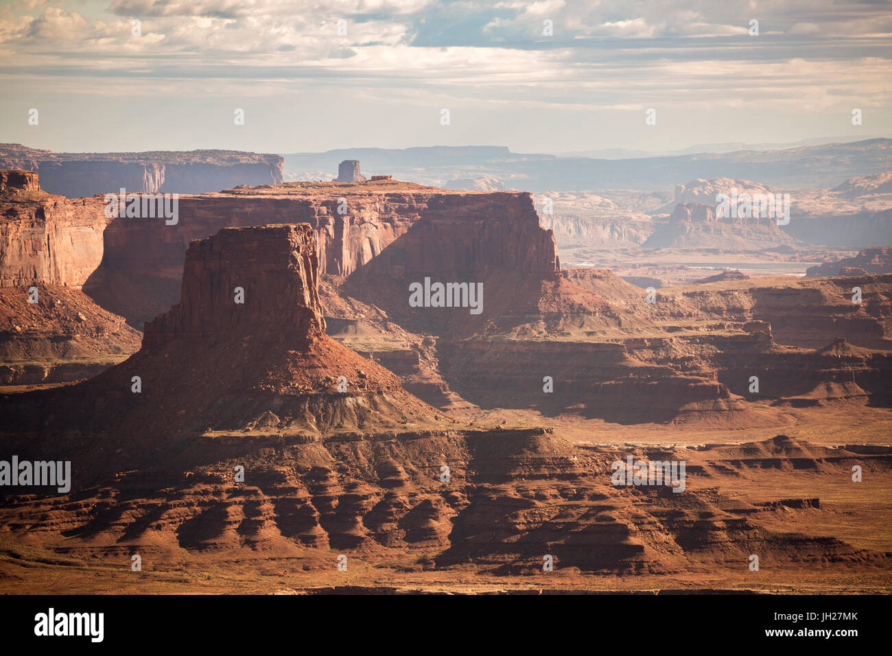 Felsformationen im Canyonlands National Park, Moab, Utah, Vereinigte Staaten von Amerika, Nordamerika Stockfoto