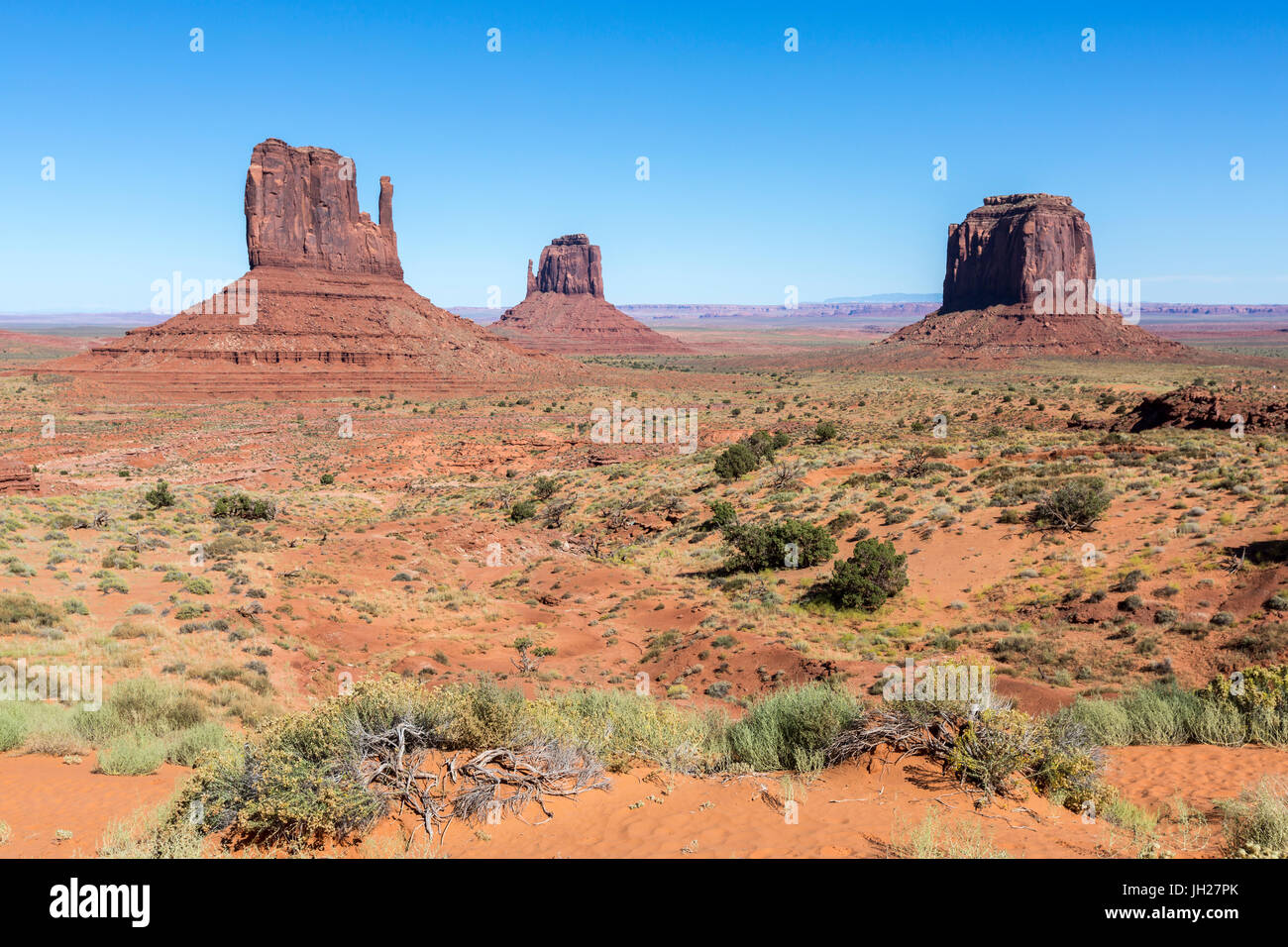 Monument Valley Navajo Tribal Park, Arizona, Vereinigte Staaten von Amerika, Nordamerika Stockfoto