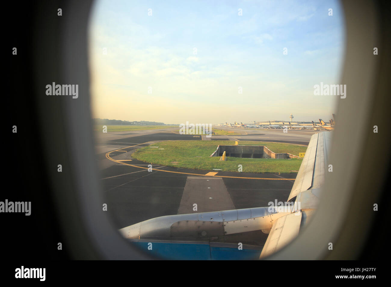 Singapore Changi Airport. Stockfoto