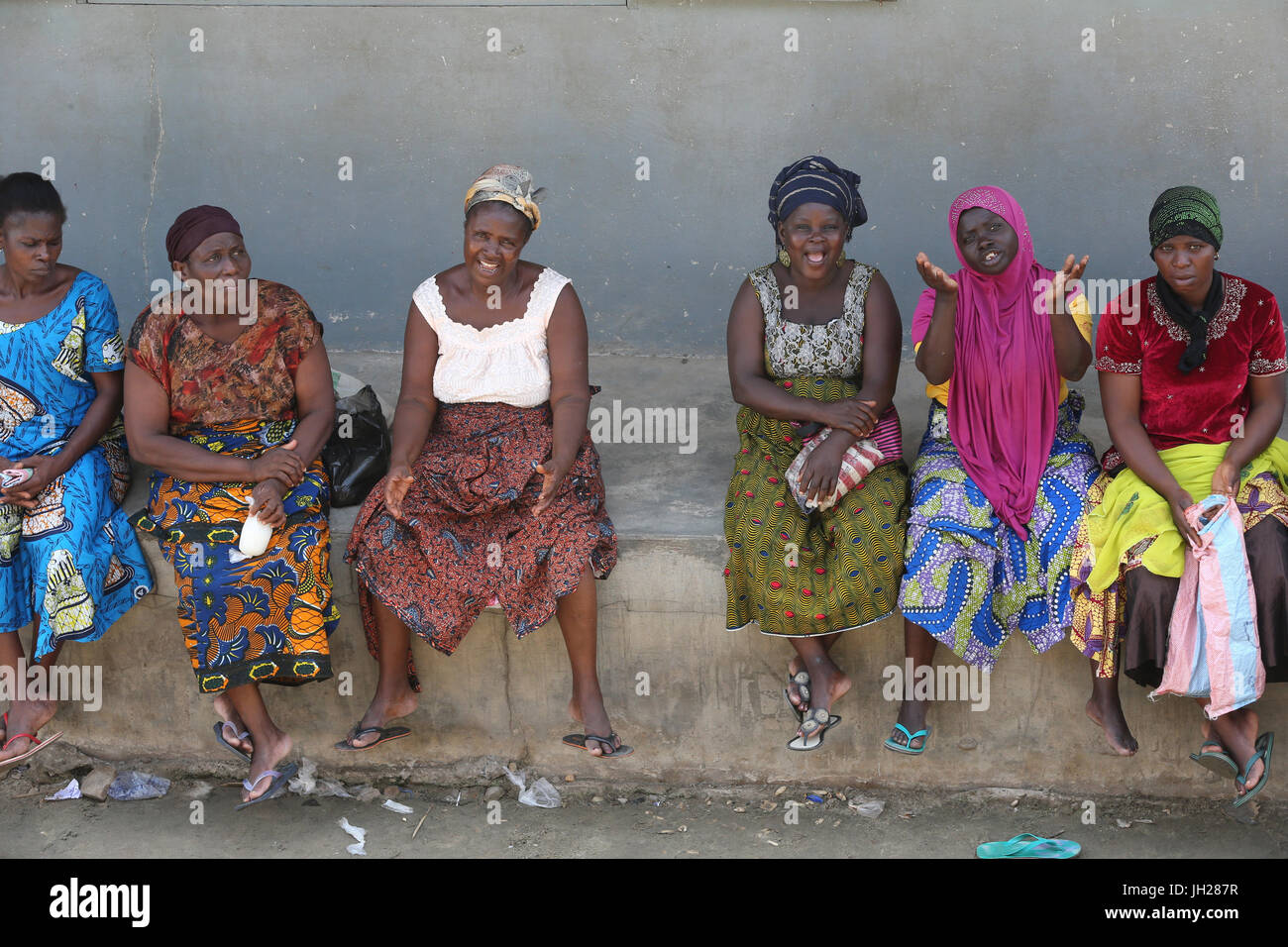 Afrikanische Frauen.  Lome. Togo. Stockfoto