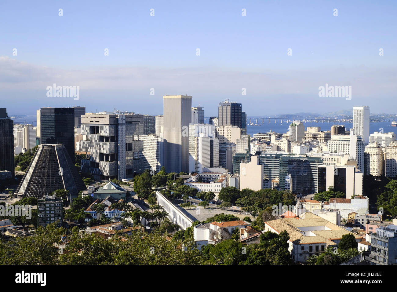 Stadt Zentrum und der Innenstadt, Rio De Janeiro, Brasilien, Südamerika Stockfoto
