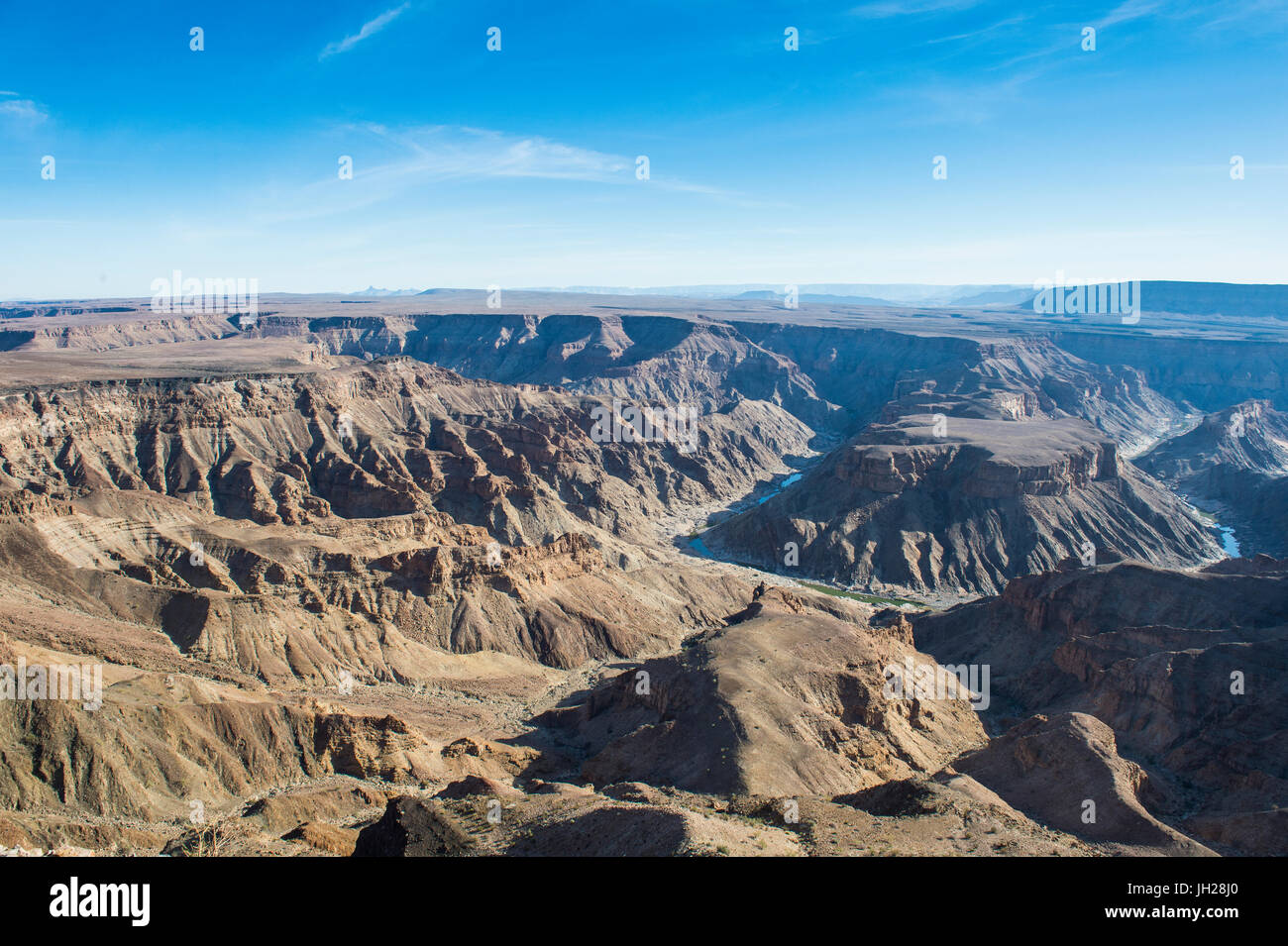 Blick über den Fish River Canyon, Namibia, Afrika Stockfoto