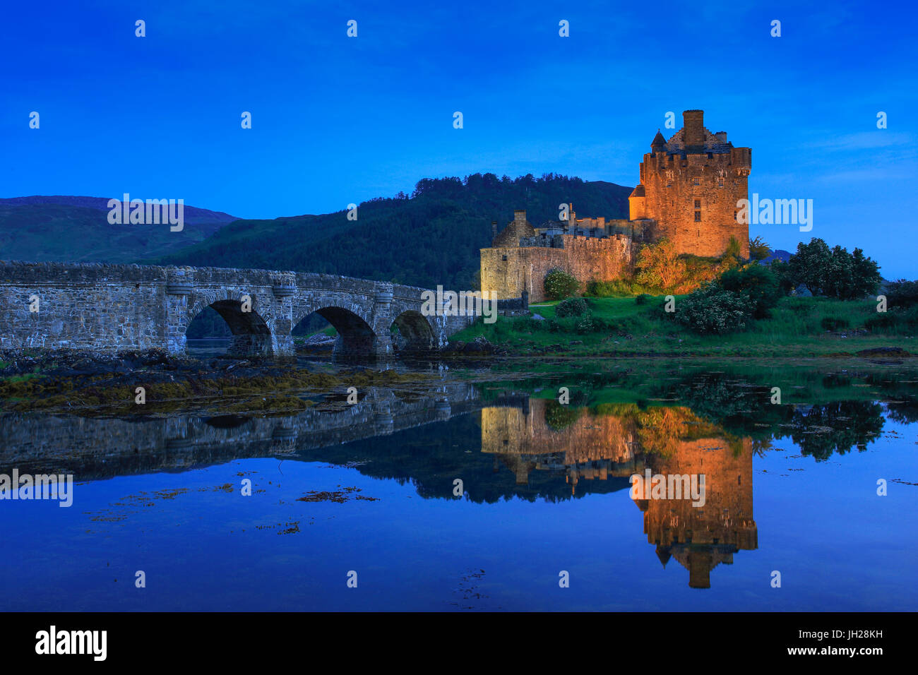 Eilean Donan Castle, Highlands, Schottland, Vereinigtes Königreich, Europa Stockfoto