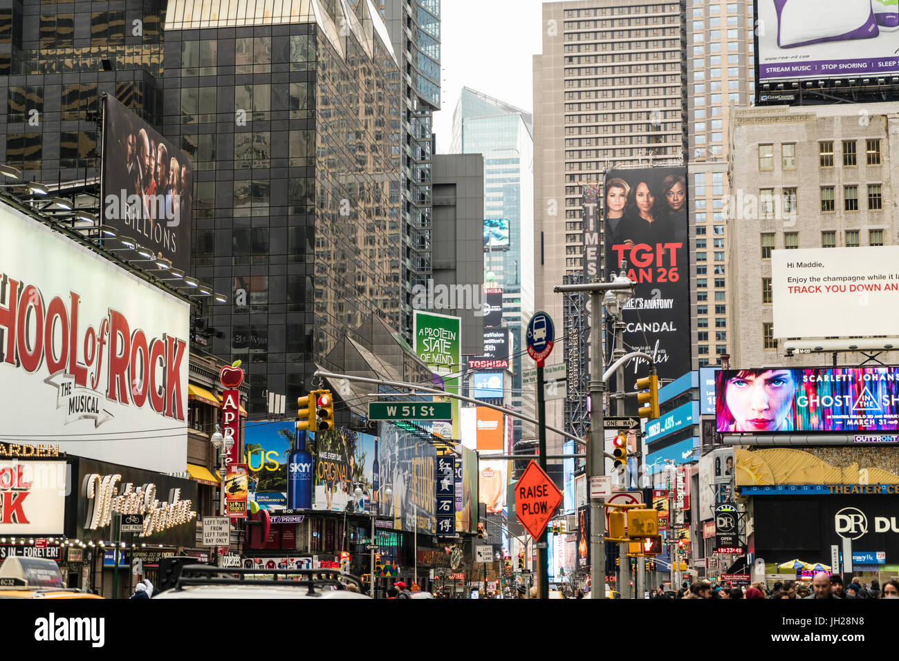 Times Square, New York City, Vereinigte Staaten von Amerika, Nordamerika Stockfoto