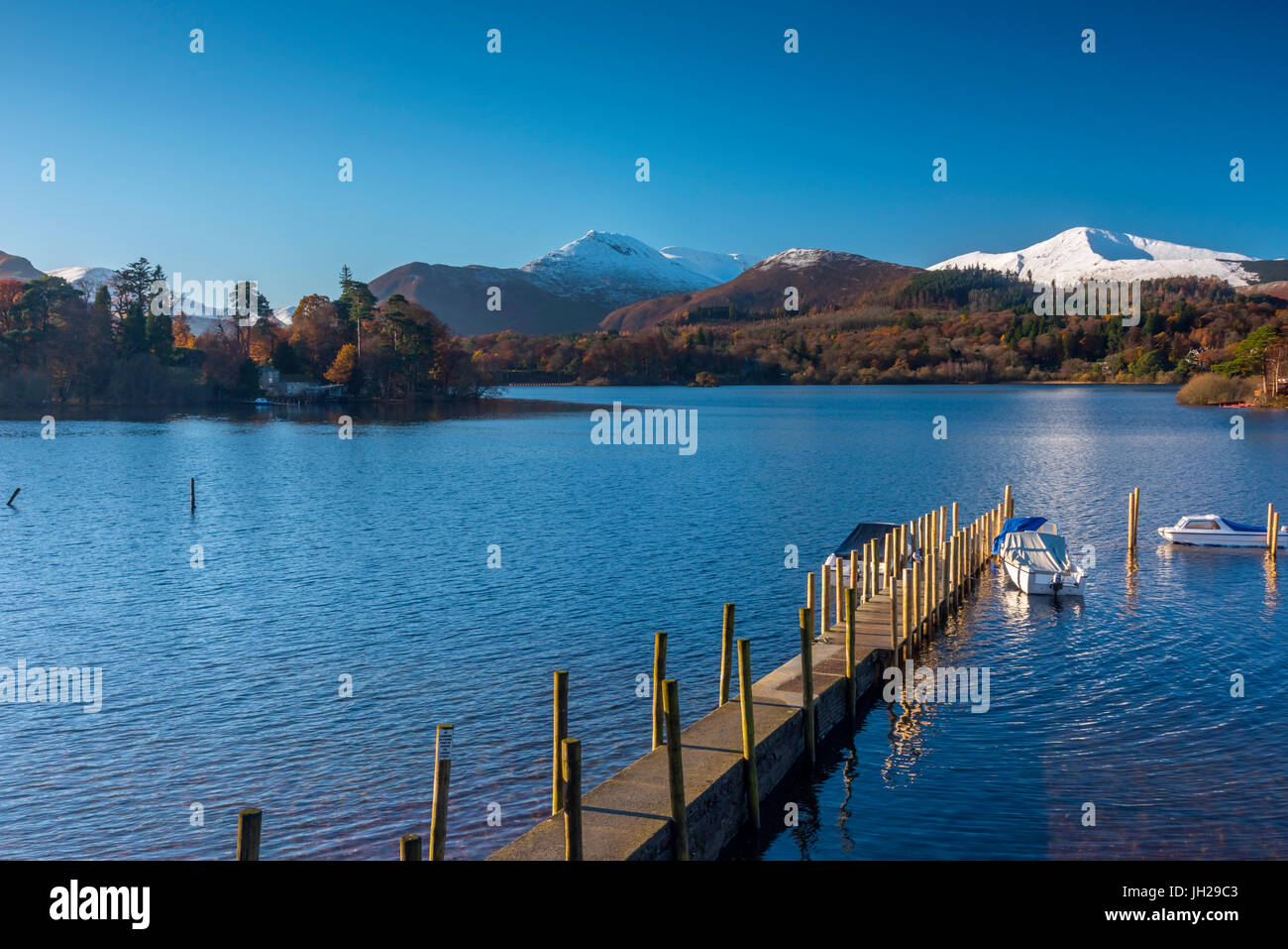 Derwentwater, Keswick, Nationalpark Lake District, Cumbria, England, Vereinigtes Königreich, Europa Stockfoto