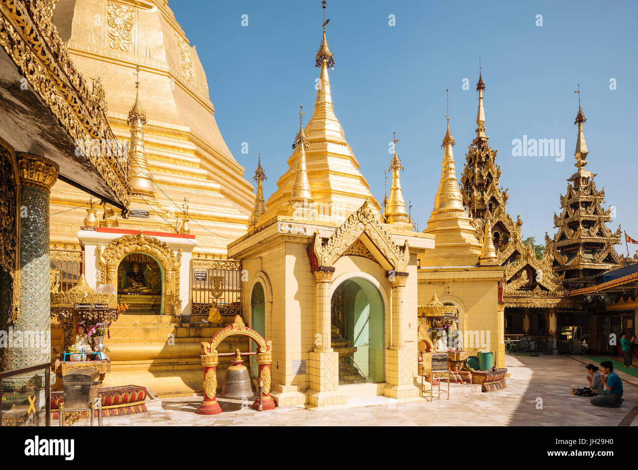 Sule-Pagode in Yangon (Rangoon), Myanmar (Burma), Asien Stockfoto