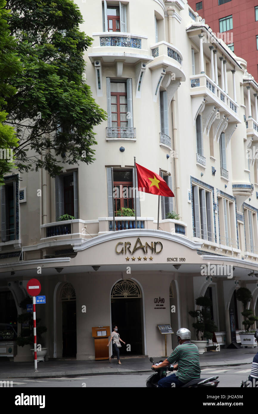 Dong Khoi Street. Grand Hotel.  Ho-Chi-Minh-Stadt. Vietnam. Stockfoto