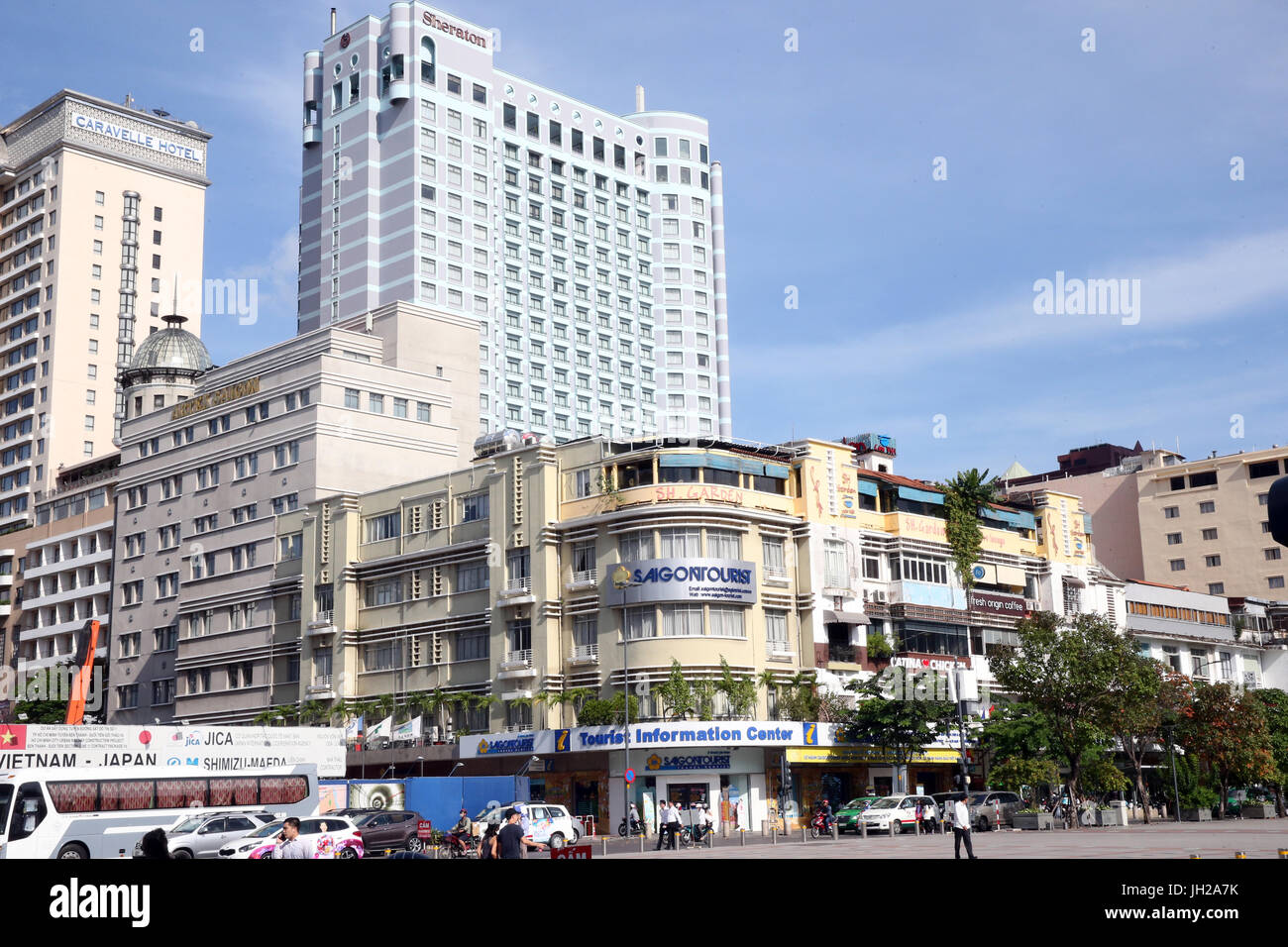 Ho-Chi-Minh-Stadt. Bezirk 1. Sheraton Hotel. Vietnam. Stockfoto