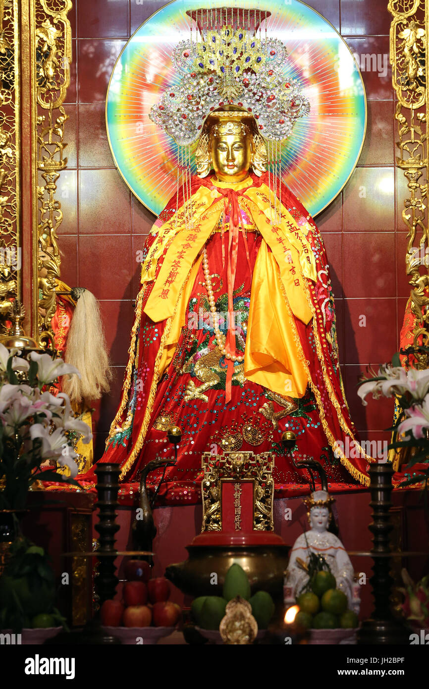 Der taoistische Tempel Chua auf Lang. Taoistische Gottheit. Thien Hau