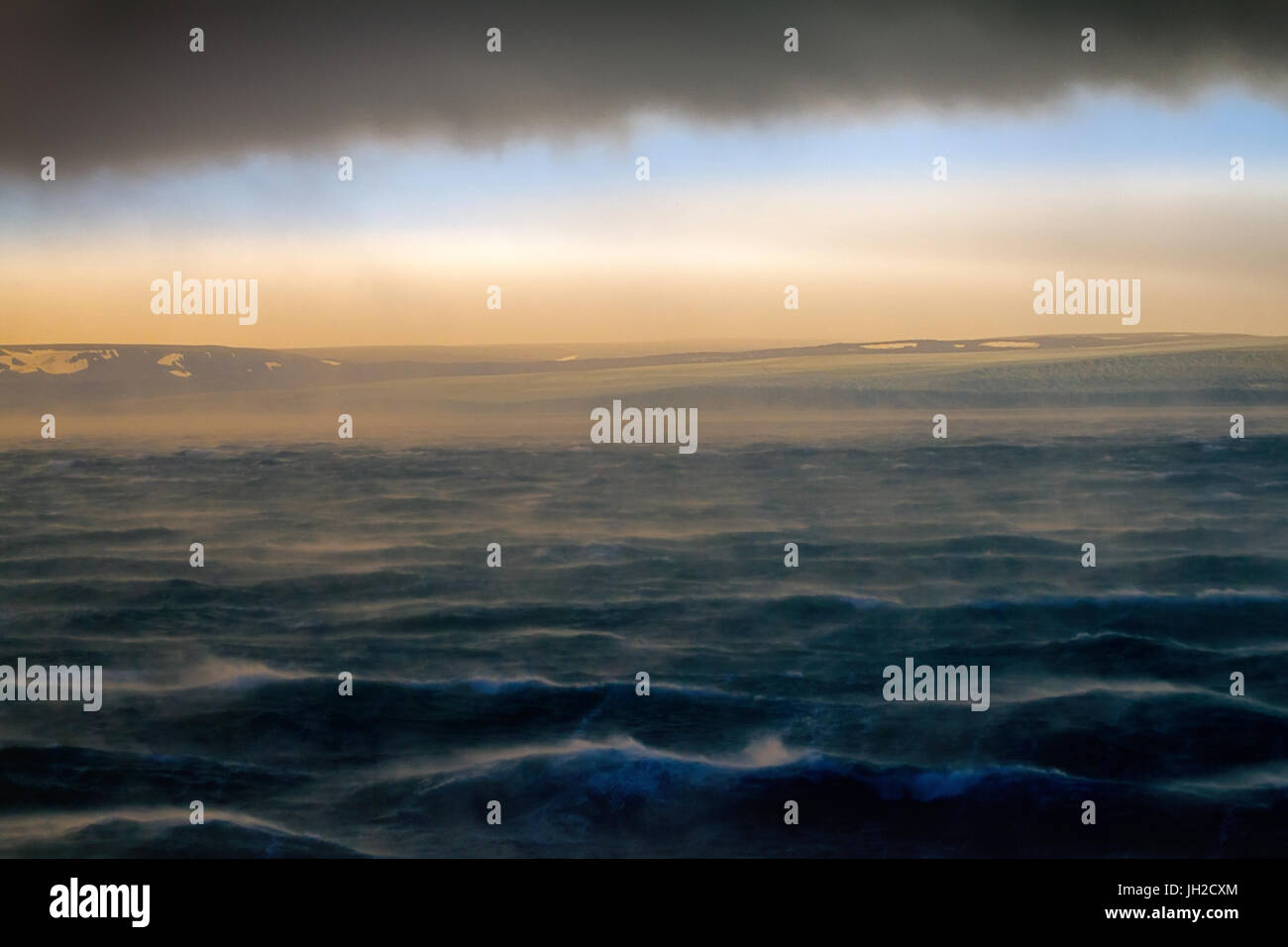 Karasee (Becken des arktischen Ozeans) in der hohen Arktis (Nowaja Semlja-Archipel). Alter Name der Karasee - Eis, Keller, aber jetzt kein Eis Stockfoto