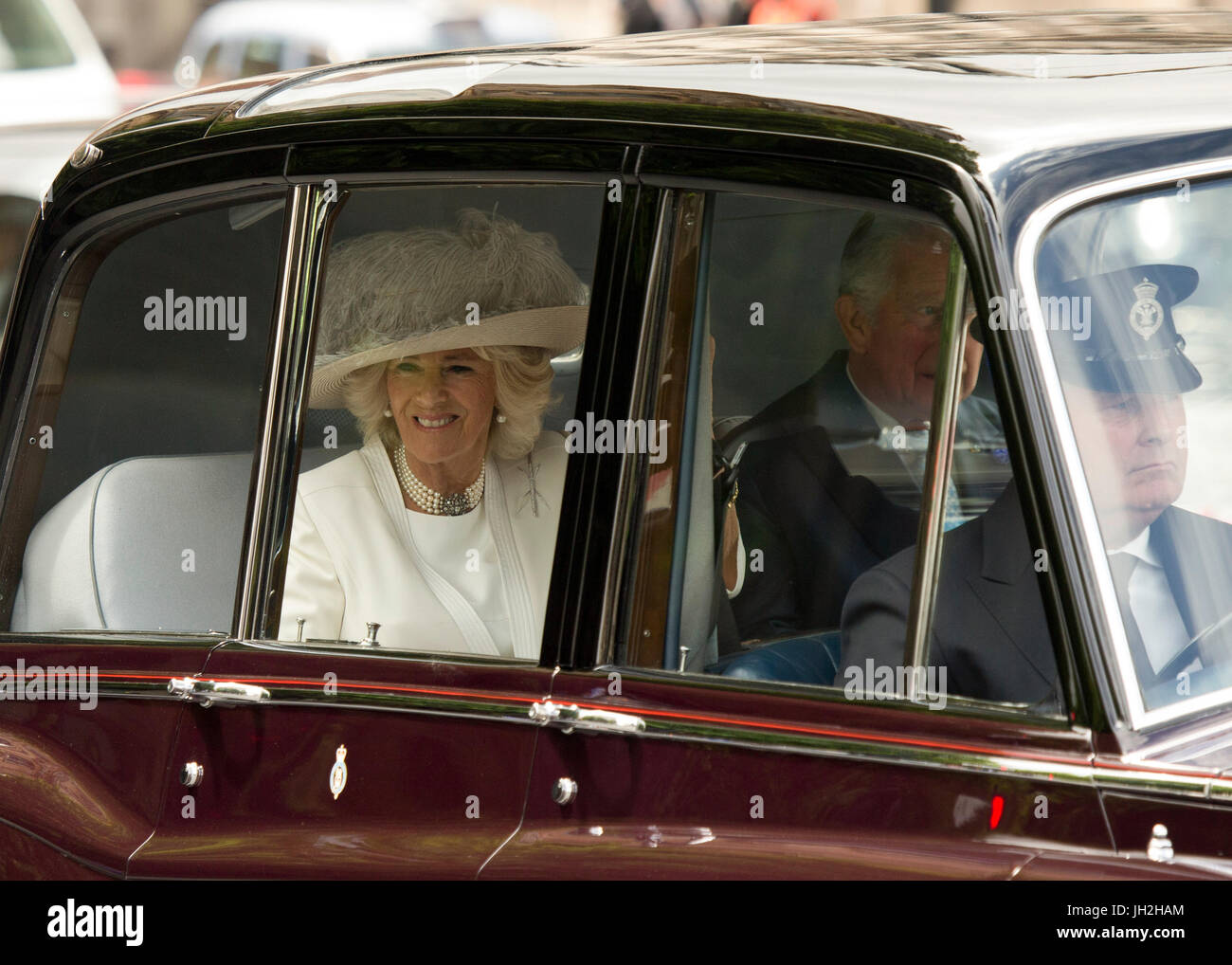 London, UK. 12. Juli 2017. 12. Juli 2017. Prinz Charles und Camilla in London Credit: Sebastian Remme/Alamy Live-Nachrichten Stockfoto