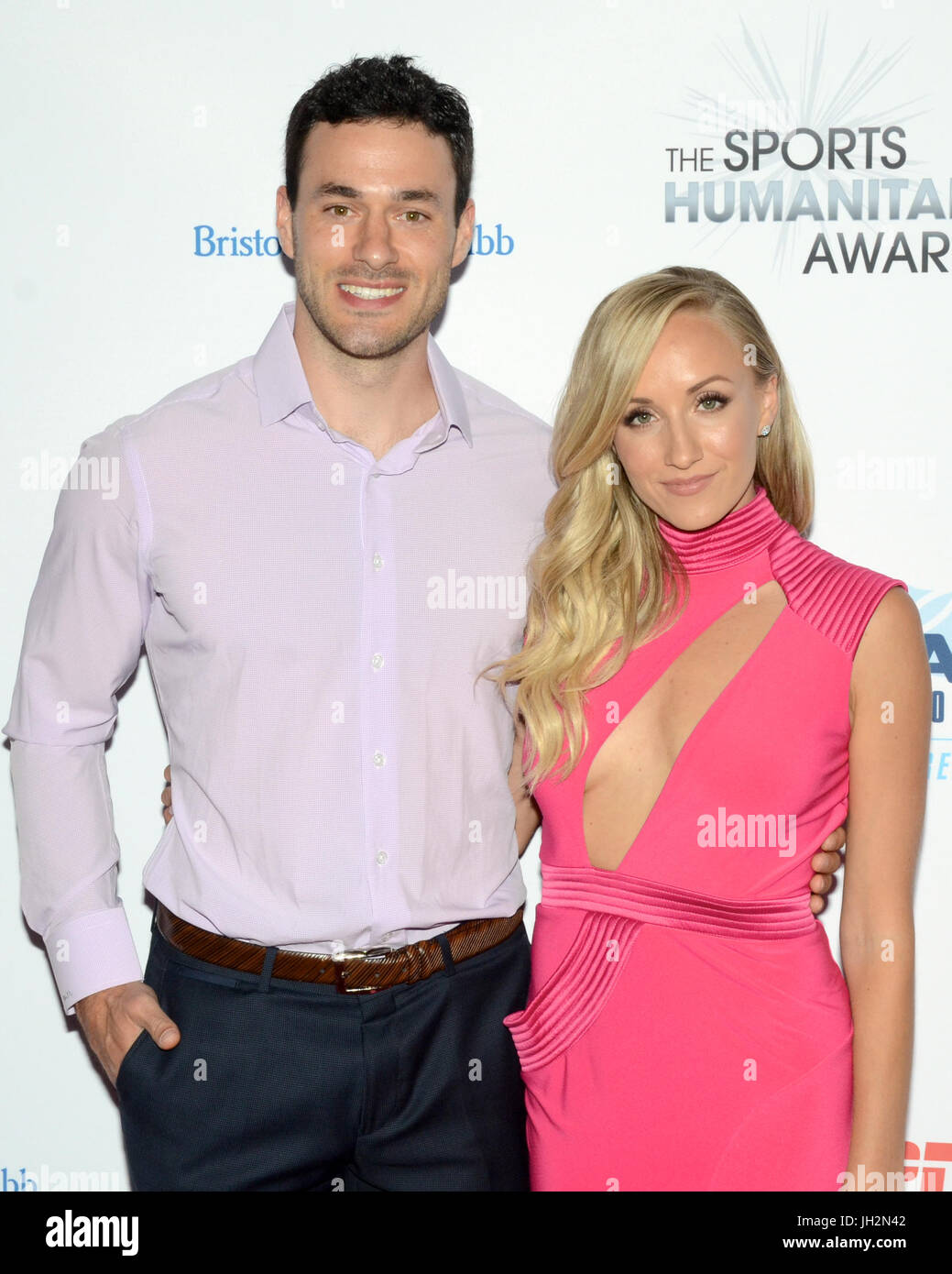 Nastia Liuken nimmt am 3. Jährlichen Sport Humanitarian Year Awards LA LIVE NOVO Los Angeles Juli 11,2017 Teil. Stockfoto