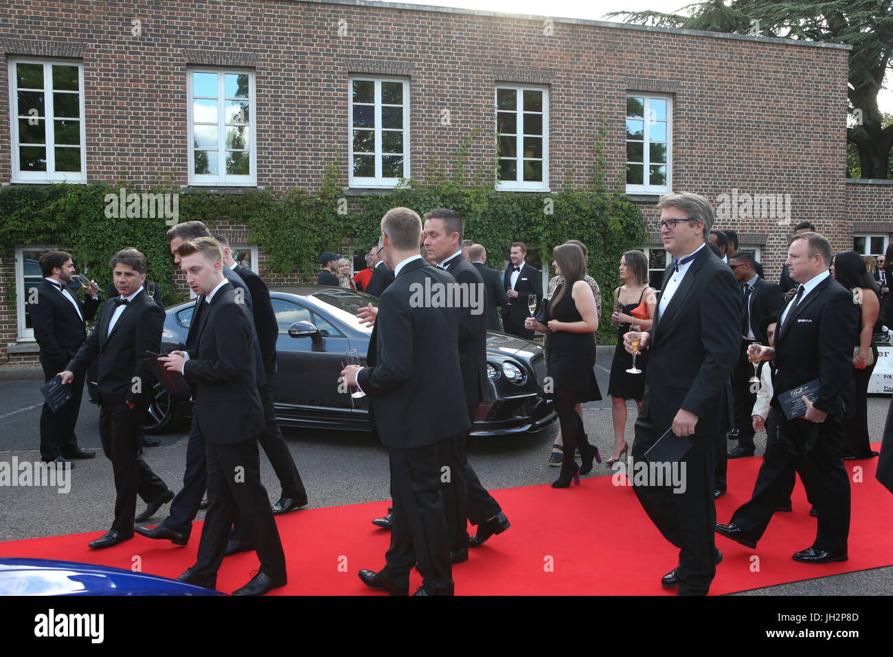 London, 12. Juni 2017. Grand Prix Ball, Prominente, Autos und Fahrer im Hurlingham Club. Expo-Foto/Alamy Live-Nachrichten Stockfoto