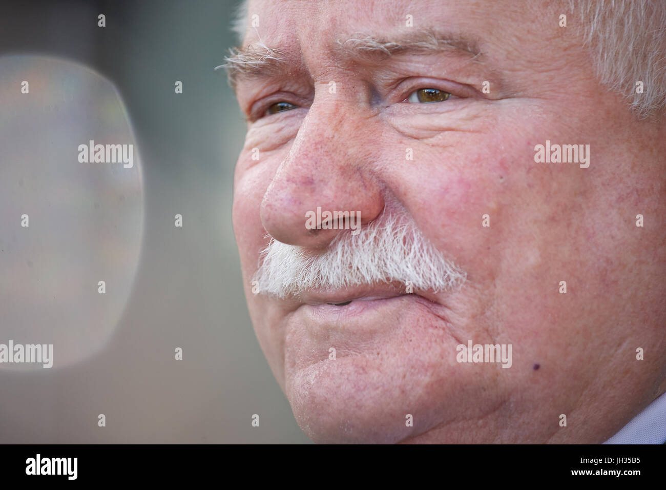 Ehemaliger Präsident von Polen Lech Walesa im Jahr 2015. Stockfoto