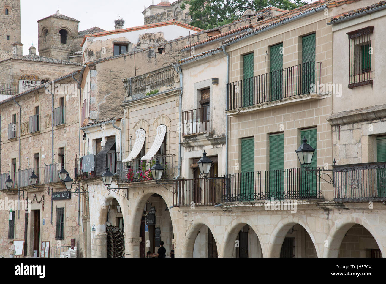 Hauptplatz in Trujillo; Extremadura; Spanien Stockfoto