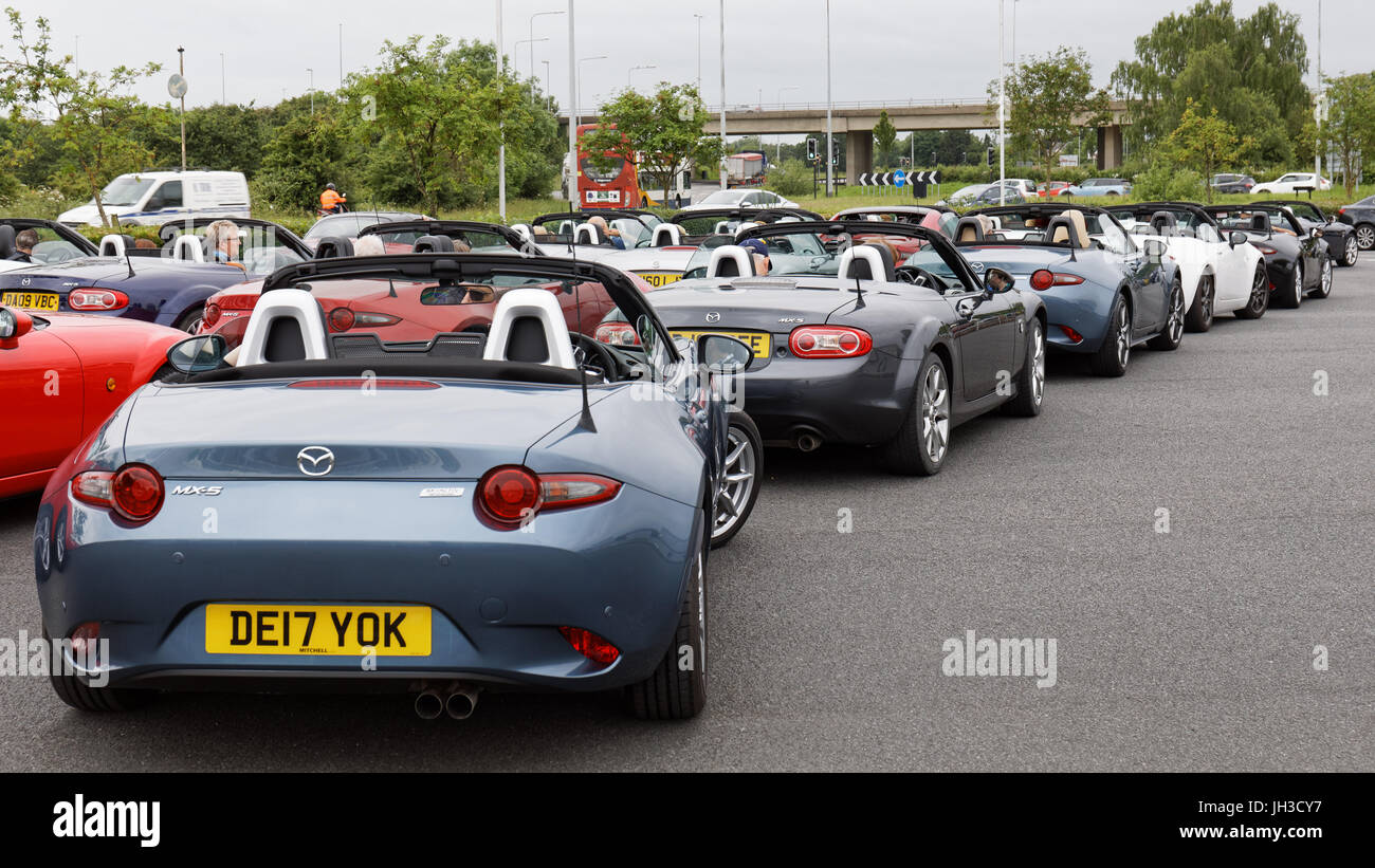 Teil einer Serie von Fotos, die auf der MX-5 Fahrt Tag im Juni 2017 Stockfoto