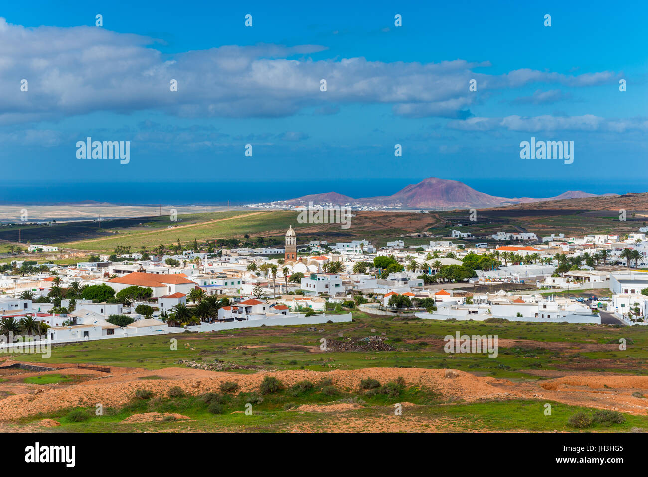 Dorf von Teguise, Lanzarote, Kanarische Inseln, Spanien Stockfoto