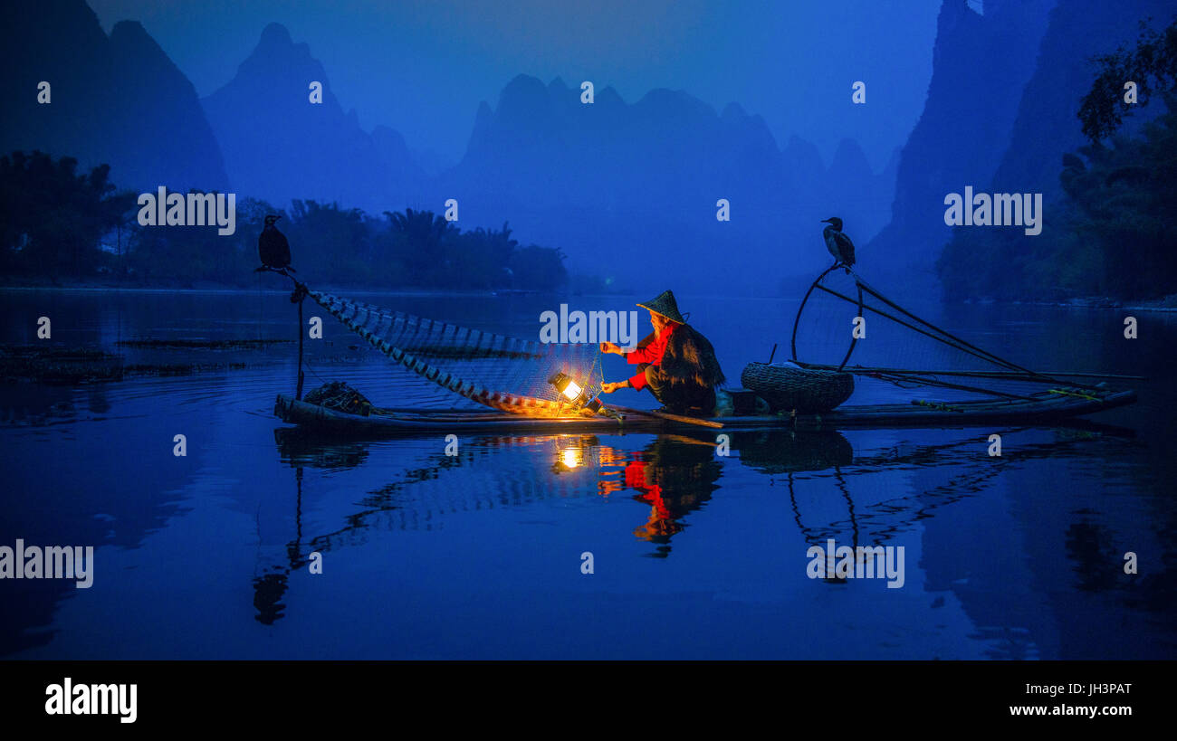 Lijiang, Yangshuo, Guangxi, China Stockfoto