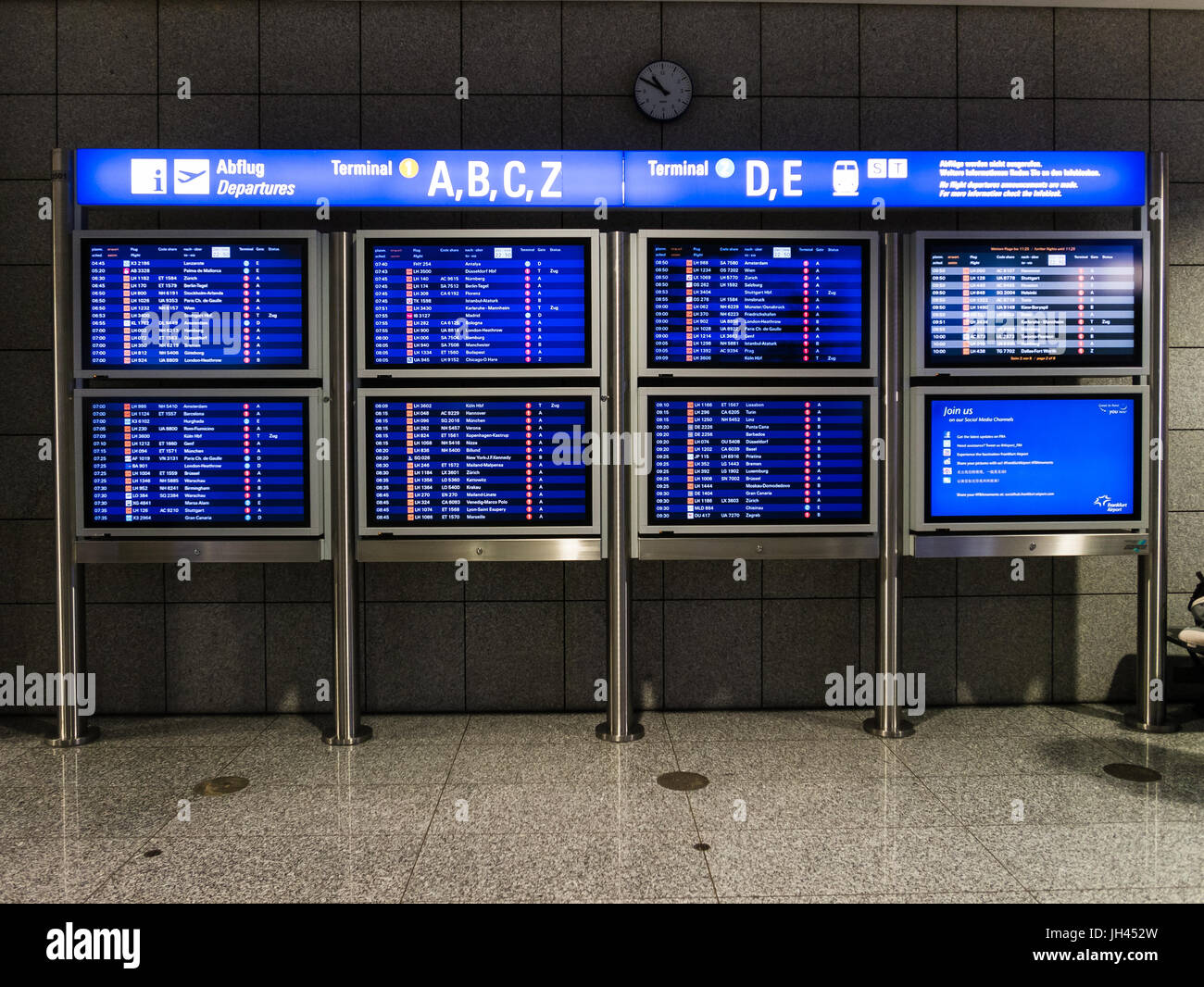 Frankfurt Am Main Flughafen Abflug www.alamy.de