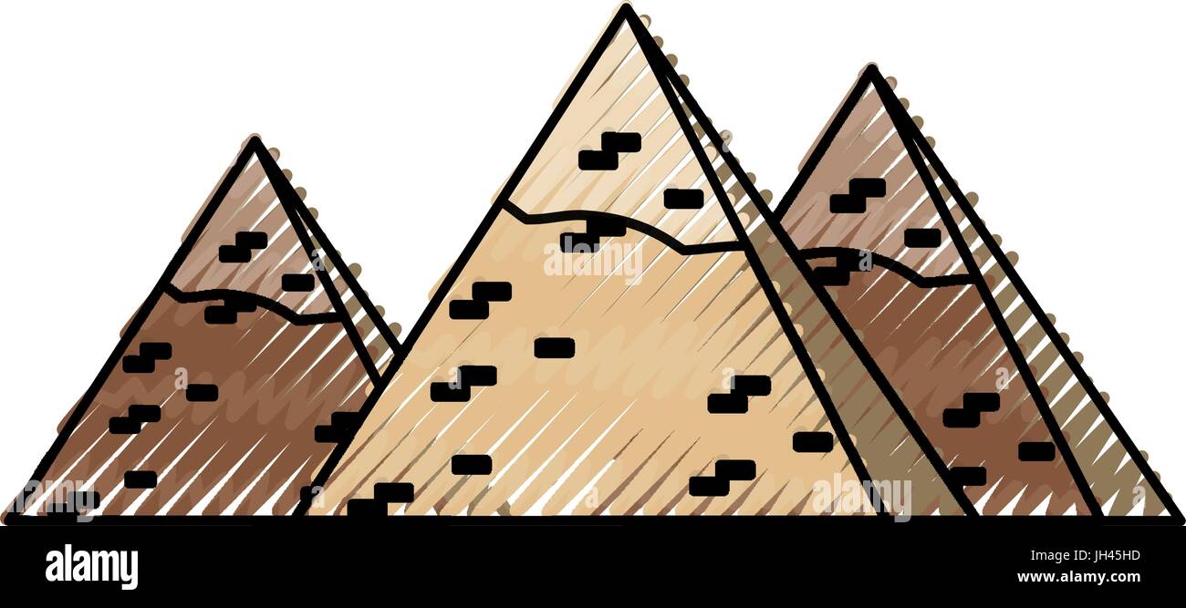 Agyptische Pyramiden Symbol Symbol Vektor Illustration Grafik Design Stock Vektorgrafik Alamy