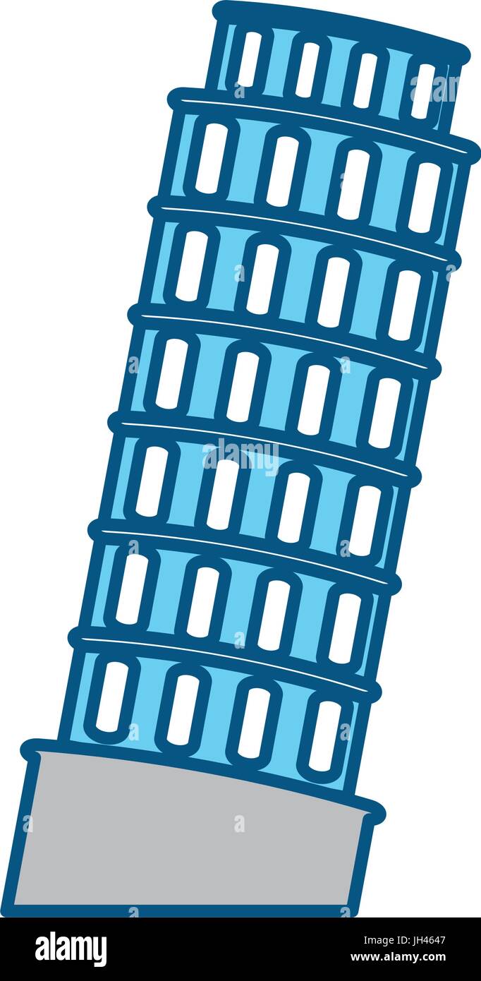 Pisa Turm bauen Symbol Vektor Illustration Grafik-design Stock Vektor