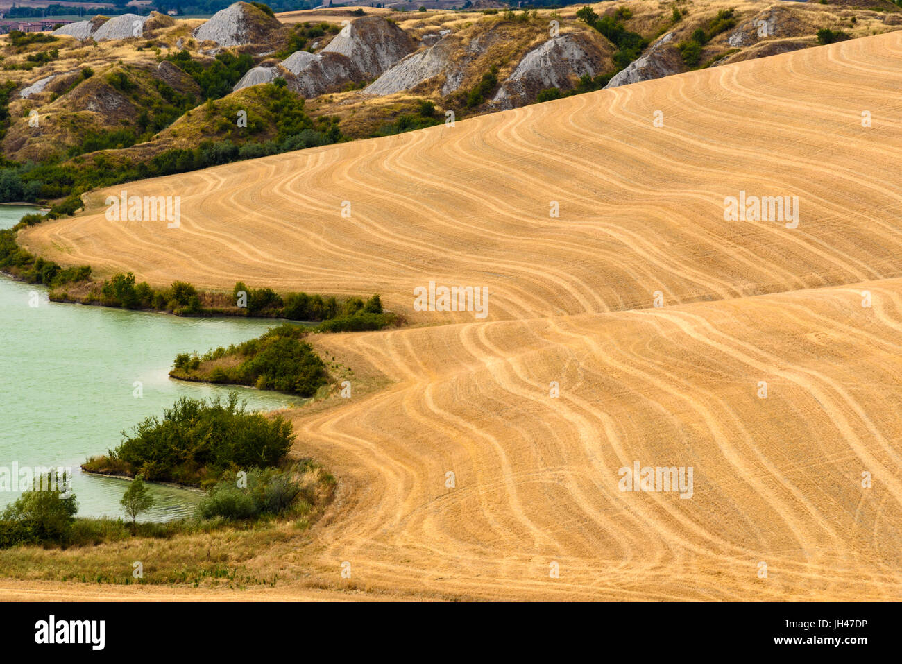 Blick auf einem Sommertag in der italienischen Landschaft. Stockfoto