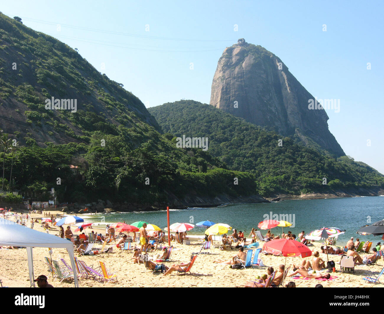 Menschen, Red Beach, Brot, Zucker, City, Rio De Janeiro, Brasilien Stockfoto