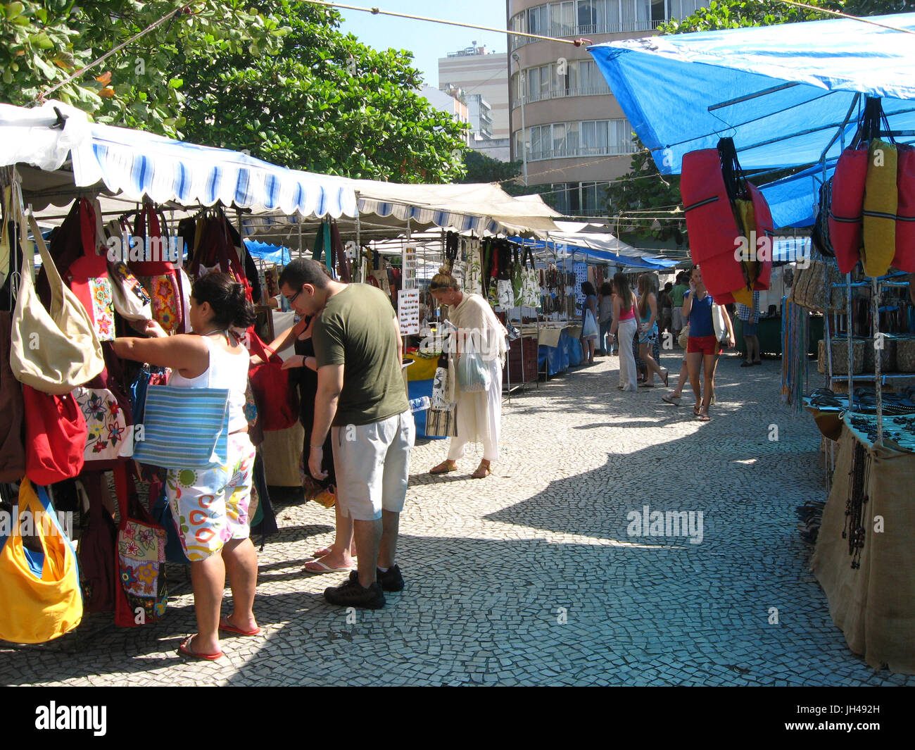 Menschen, faire, Stadt, Ipanema, Rio De Janeiro, Brasilien Stockfoto