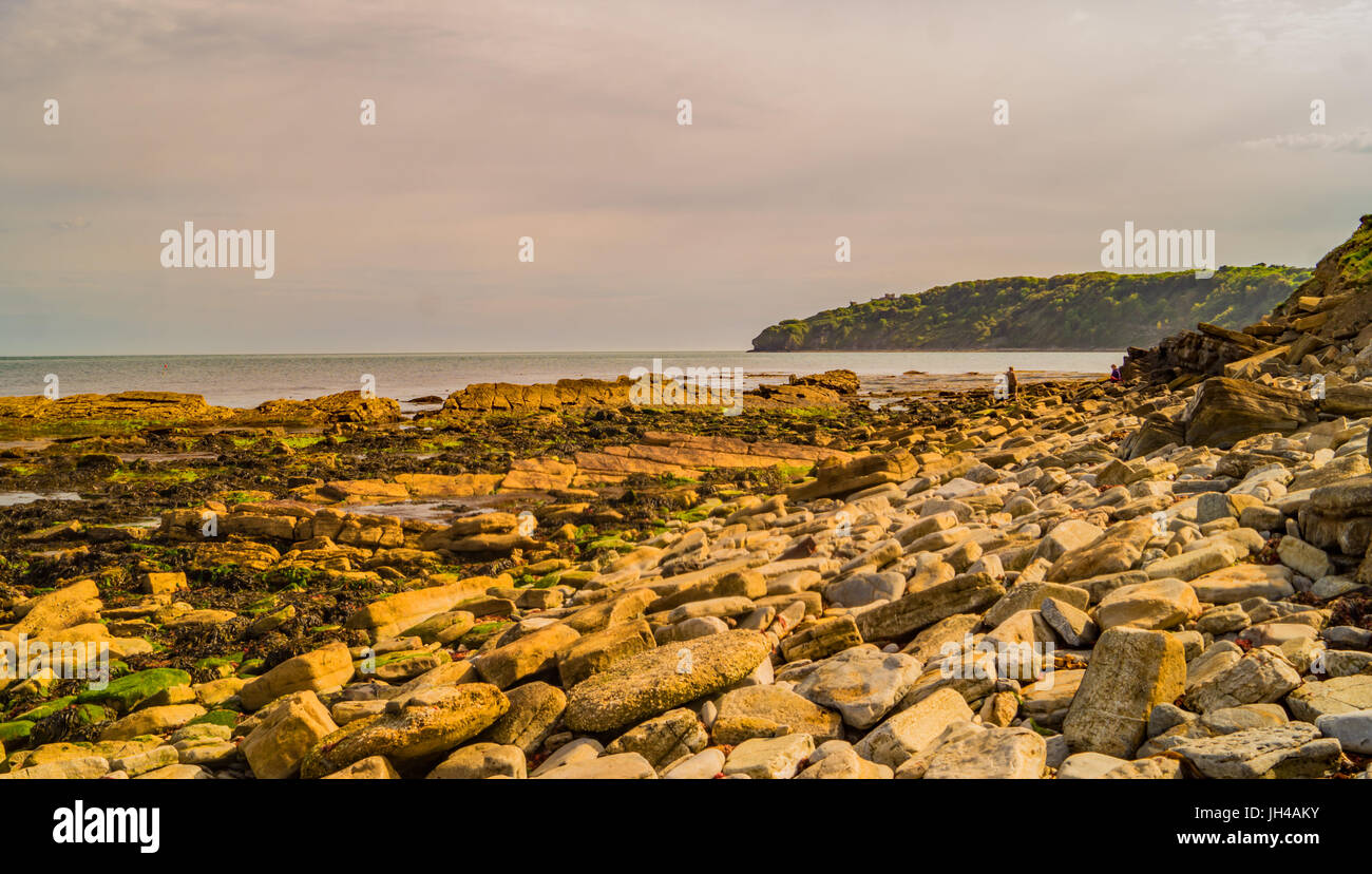 Die bunten Swanage, Dorset coast Stockfoto