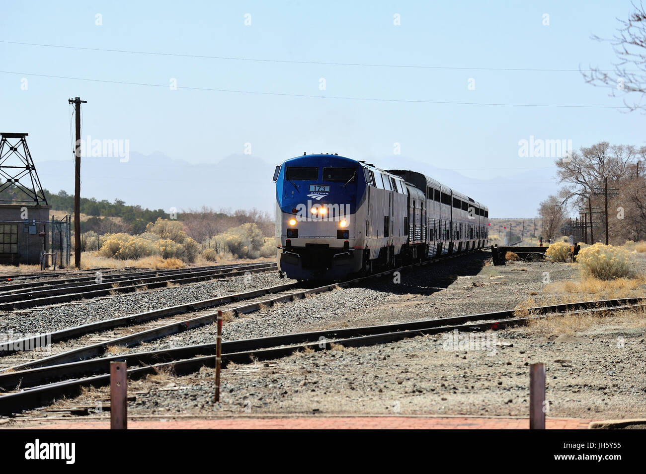 Lamy, New-Mexico-Bahnhof.  Viele Wissenschaftler des Manhattan-Projekts verwendet diese Station. Stockfoto