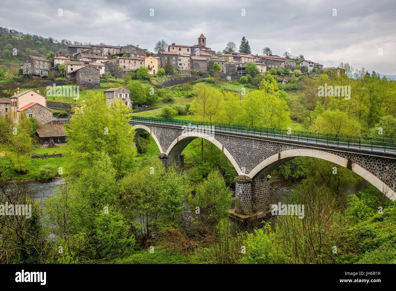 DER MENSCHENFRESSER VON GEVAUDAN, (43), HAUTE-LOIRE, REGION AUVERGNE RHONE ALPES, FRANKREICH Stockfoto