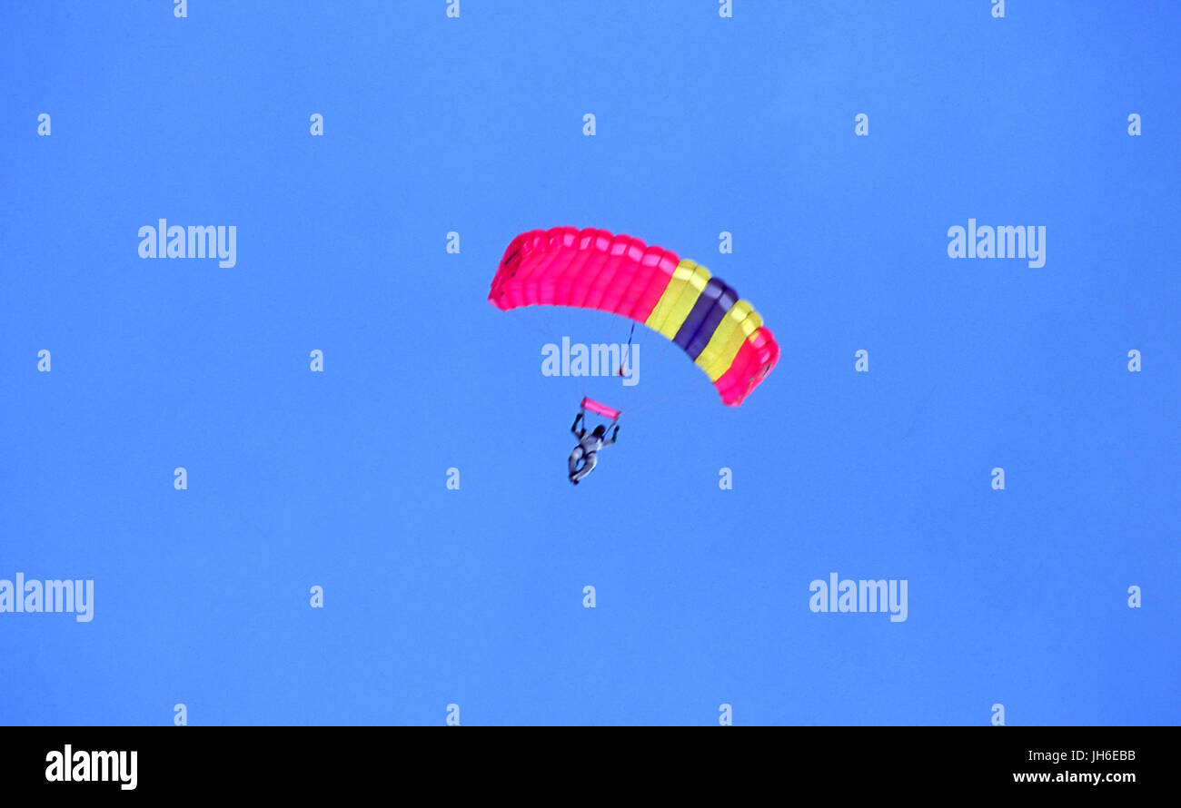Fallschirmspringen Stockfoto