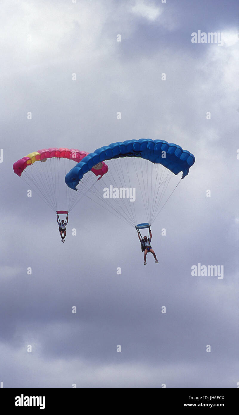 Fallschirmspringen Stockfoto