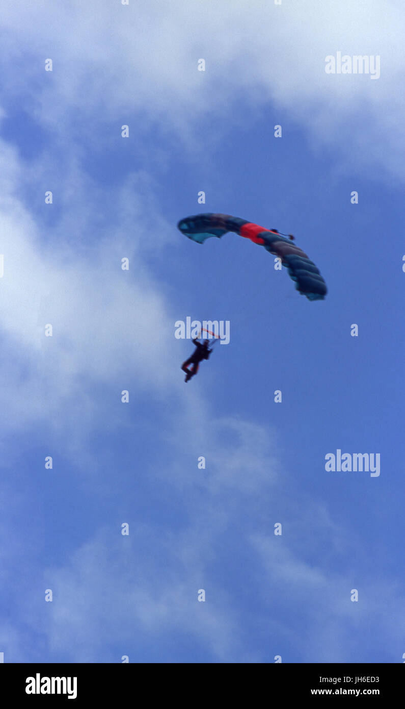 Fallschirmspringen Stockfoto