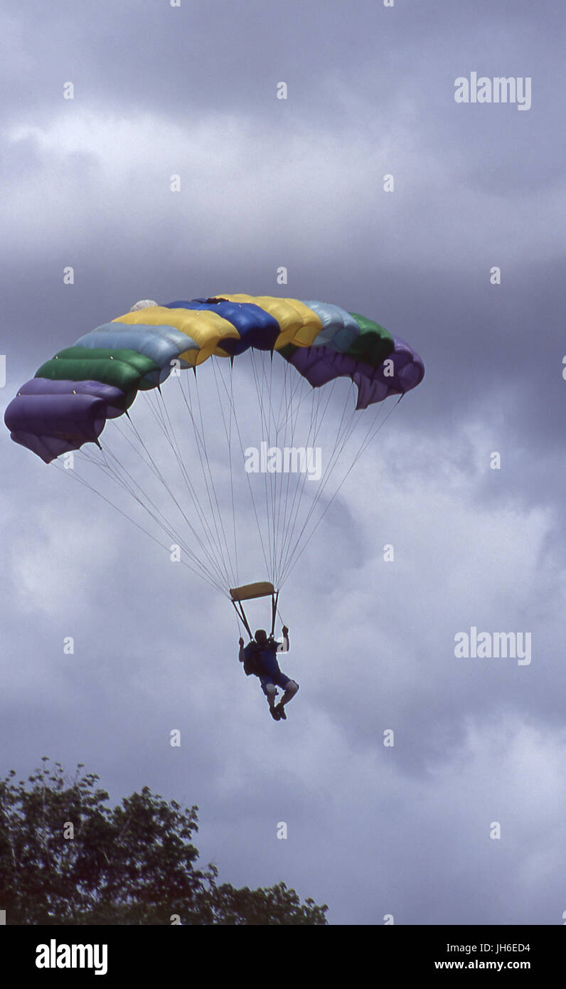 Fallschirmspringen Stockfoto