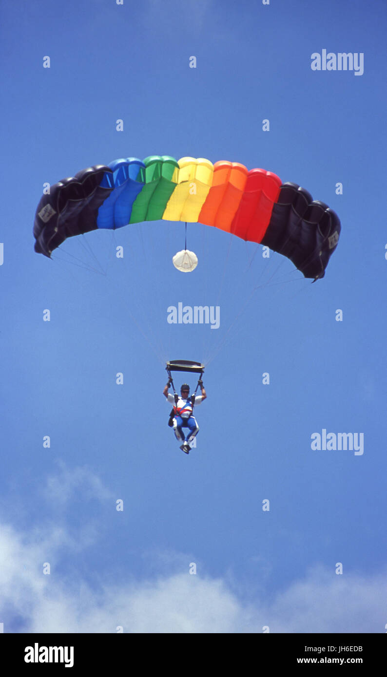Fallschirmspringen Stockfoto