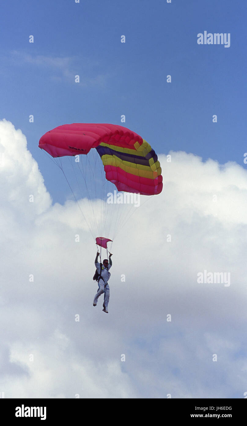 Fallschirmspringen Stockfoto