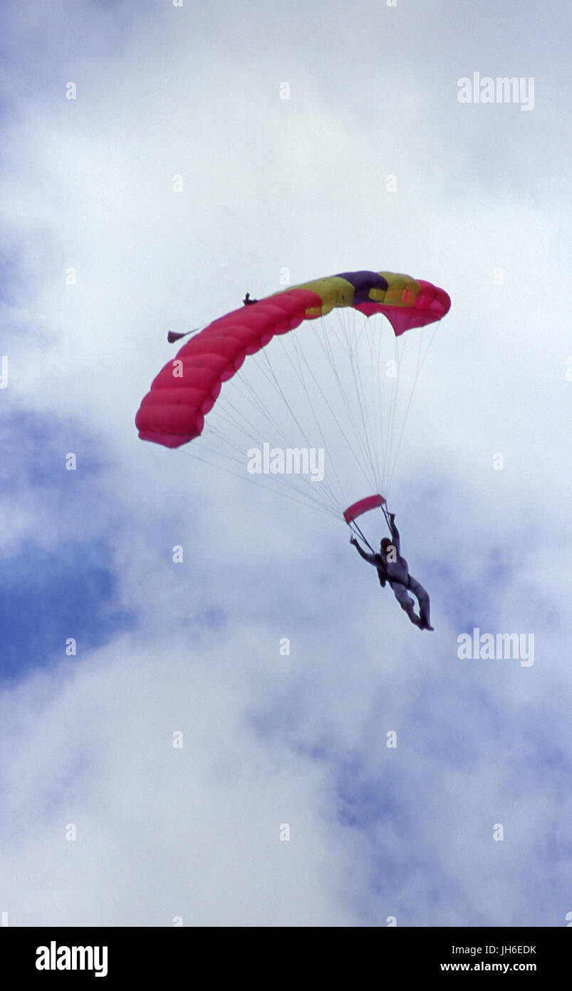 Fallschirmspringen Stockfoto