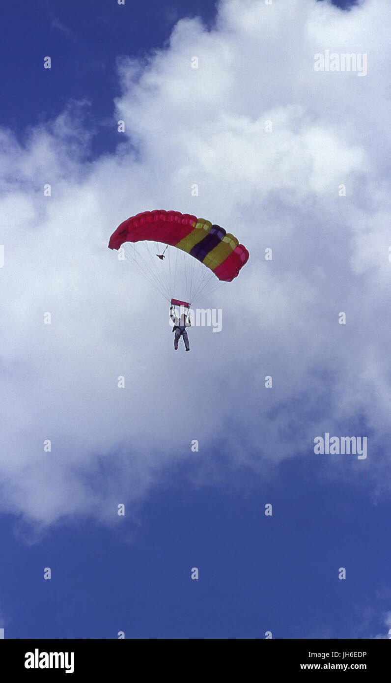 Fallschirmspringen Stockfoto