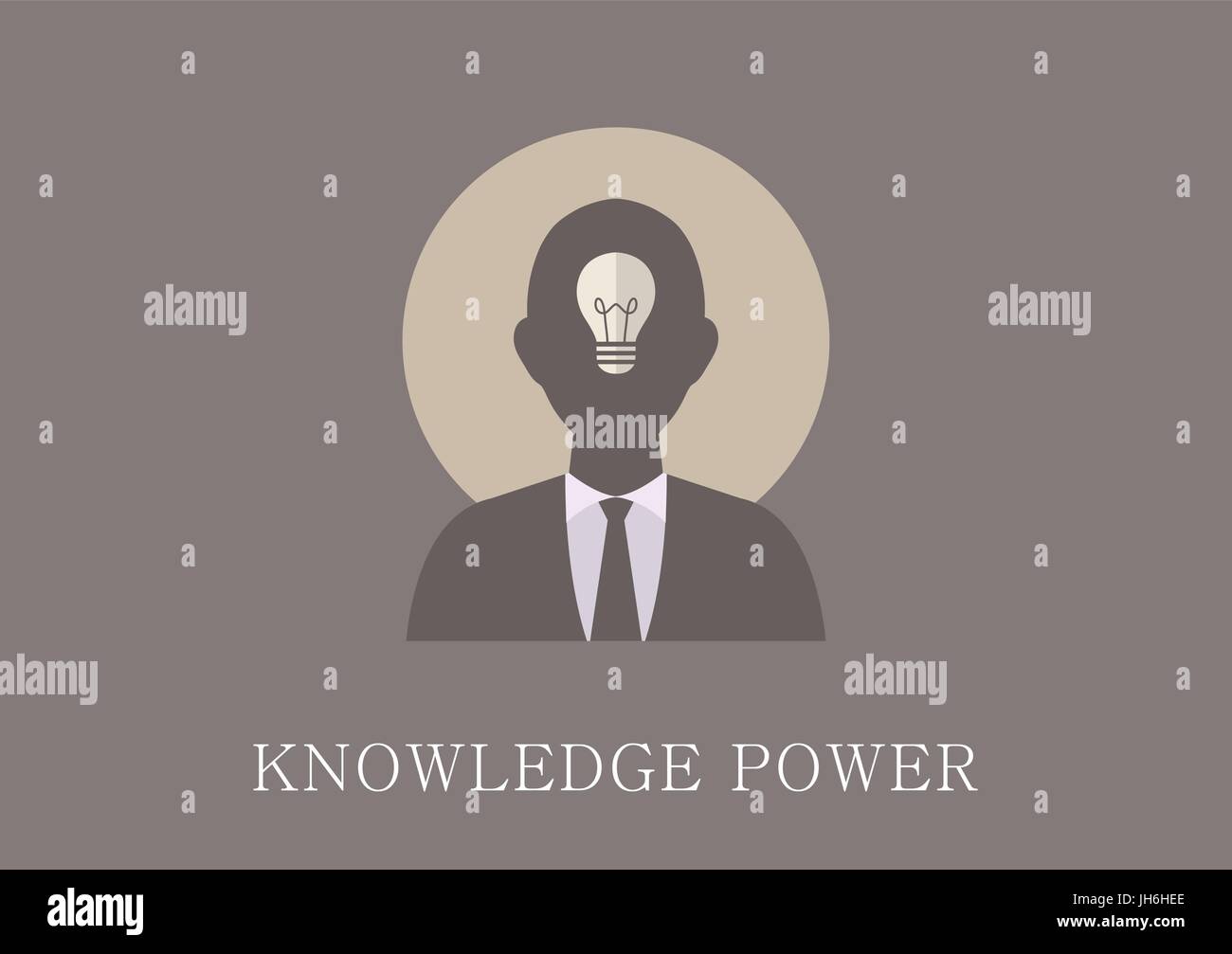 Modernes und klassisches Design-wissen-Power-Konzept Stock Vektor