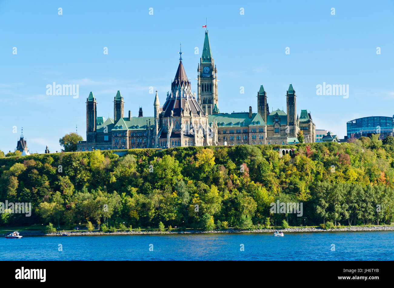 Historische Gebäude in Downtown Ottawa, Kanada Stockfoto