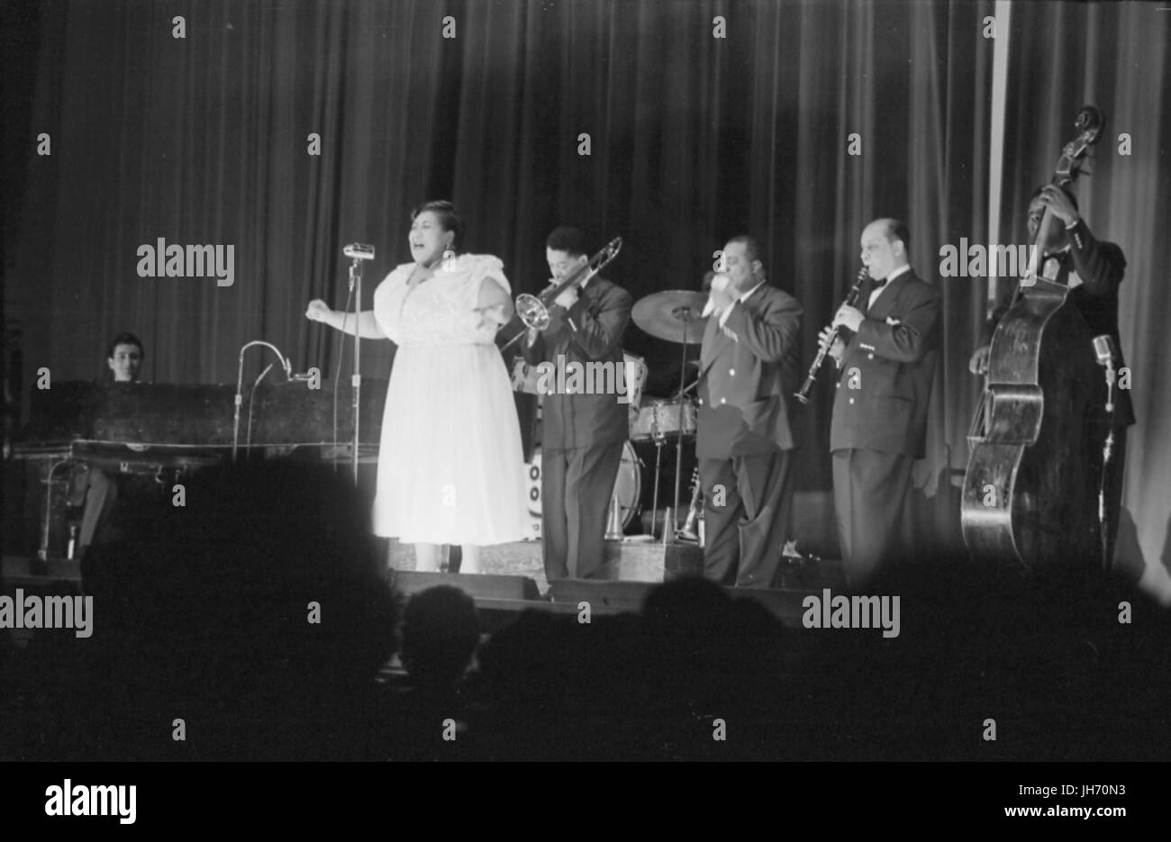 Velma Middleton auf der Bühne in der Carnegie Hall, wo sie mit Louie Armstrong durchgeführt hatte Stockfoto