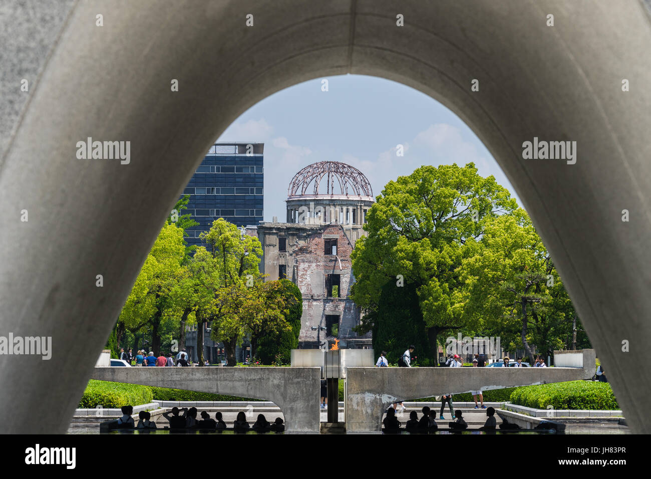 Memorial Park in Hiroshima, Japan Stockfoto