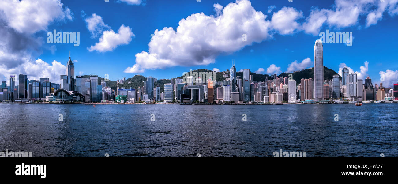 Blick auf die Stadt - Hong Kong Island Stockfoto