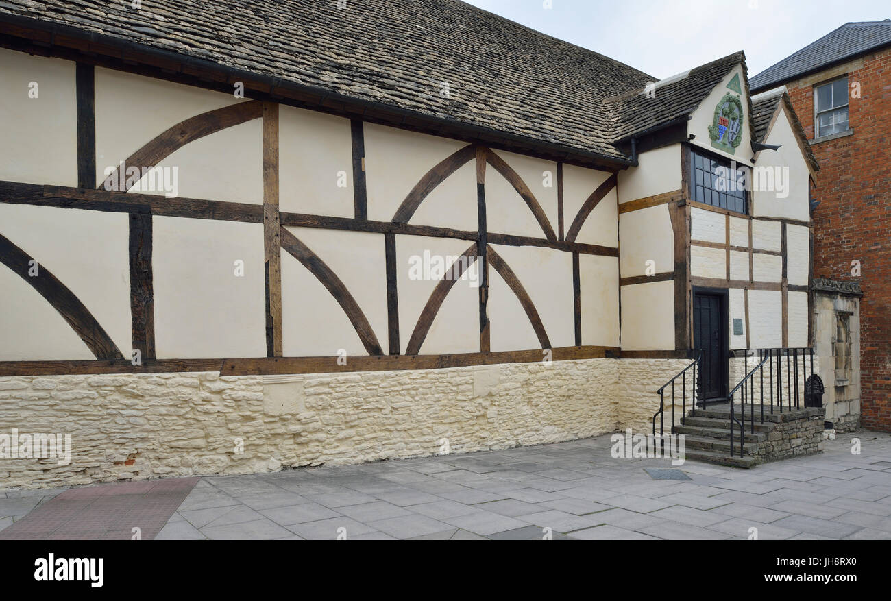 Die Yelde Hall, Chippenham, Wiltshire The Guild Hall seit 500 Jahren. Auch als die Stadt Feuerwache und Besucherinformation genutzt Stockfoto