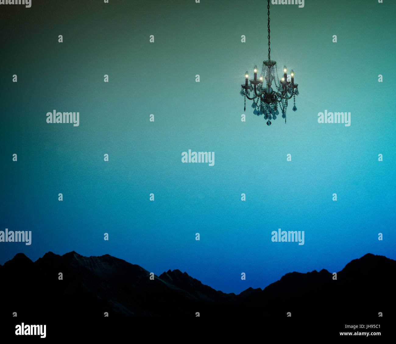 Buch-COVER-Konzept: Nachtlicht Stockfoto